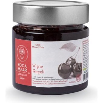 Kocamaar Çiftliği Şeker İlavesiz Vişne Reçeli 265 gr