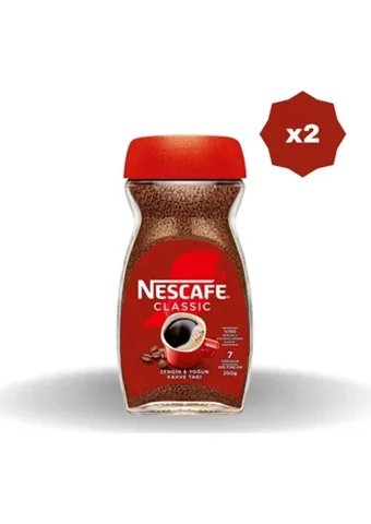 Nescafe Nestle Classic Cam 200 gr - (2 Adet)