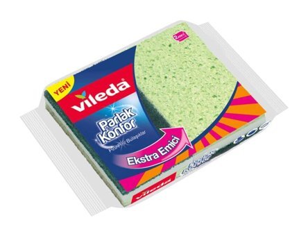 Vileda Viscose Düz Bulaşık Süngeri 2'li