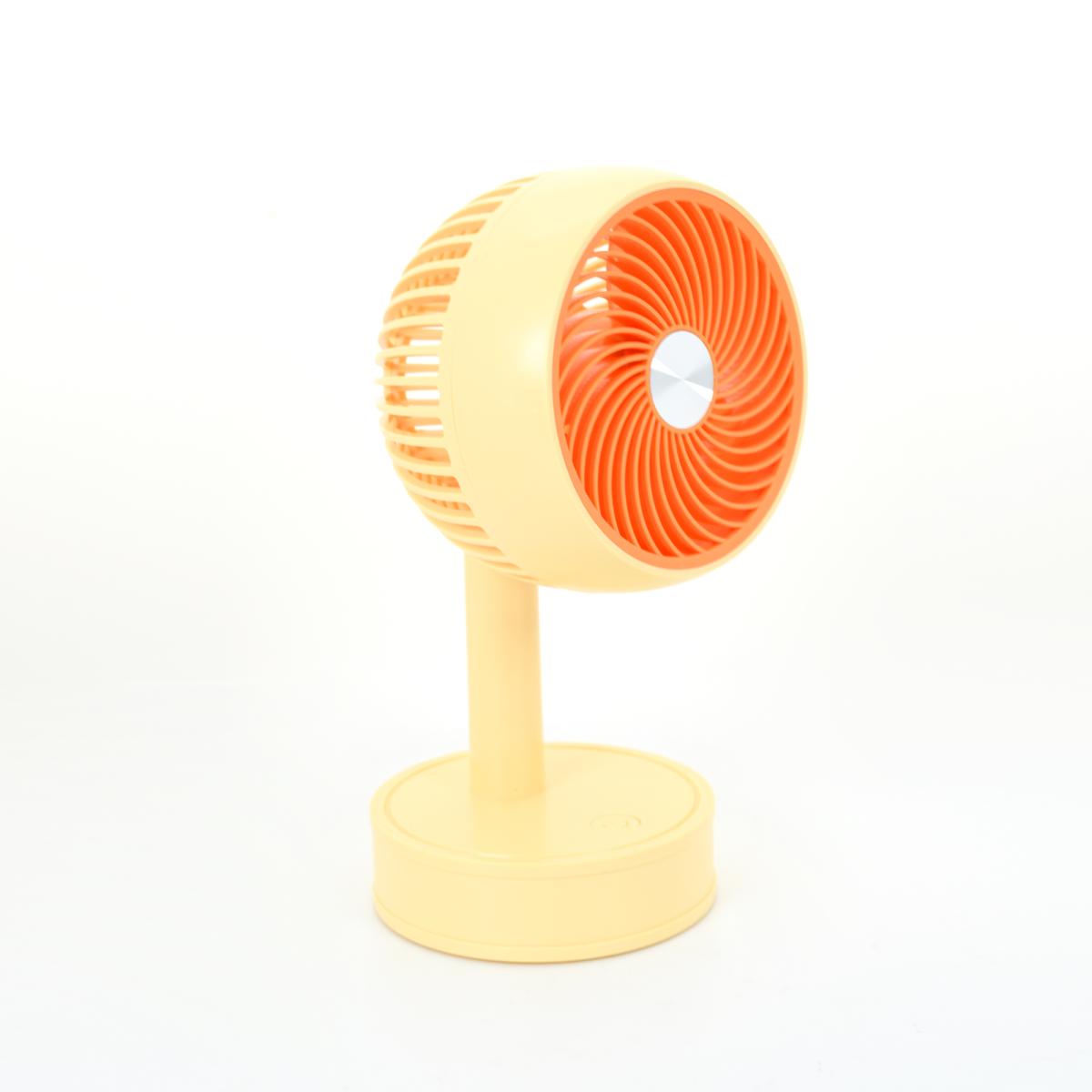 Winex Mini Taşınabilir Portatif Fan 3 Kademeli Masaüstü Vantilatör Turuncu