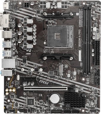 MSI B550M-A Pro B550 AM4 Soket DDR4 4600 Mhz PCIe 4.0 Overclock Micro ATX Masaüstü Bilgisayar AMD Uyumlu Anakart