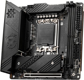 MSI Z690I Unify Z690 LGA 1700 Soket DDR5 6800 Mhz PCIe 4.0 Wi-Fi Overclock Mini ITX Masaüstü Bilgisayar Intel Uyumlu Anakart