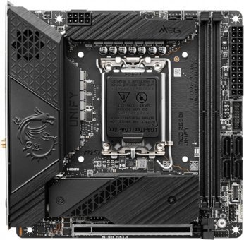 MSI Z690I Unify Z690 LGA 1700 Soket DDR5 6800 Mhz PCIe 4.0 Wi-Fi Overclock Mini ITX Masaüstü Bilgisayar Intel Uyumlu Anakart