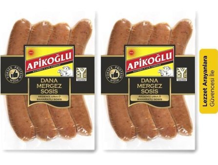 Apikoğlu Dana Mergez Uzun Sosis 2x250 gr