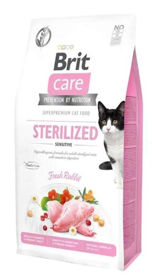 Brit Care Sterilised Tavşan Etli Tahılsız Kısırlaştırılmış Yetişkin Kuru Kedi Maması 2 kg
