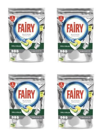 Fairy Platinum Hepsi Bir Arada Tablet Bulaşık Makinesi Deterjanı 4x50 Adet