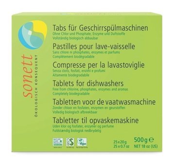 Sonett Organik Tablet Bulaşık Makinesi Deterjanı 25 Adet