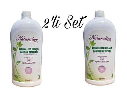 Naturalive Borakslı Sıvı Bulaşık Makine Deterjan 2x1000 ml
