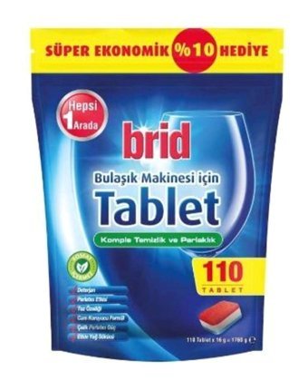 Brid Tablet Bulaşık Makinası 110 Adet