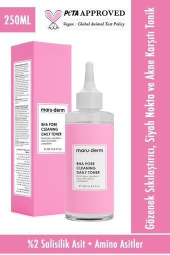 Maru.derm Bha Pore Cleanıng Daıly Toner Yüz Toniği 250 ml