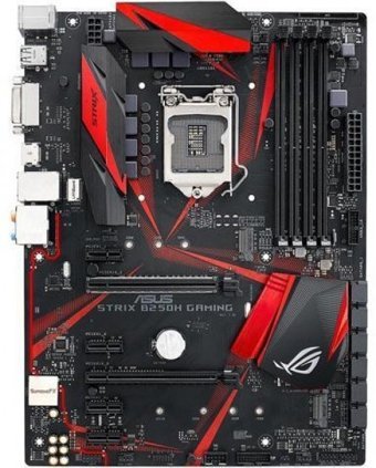 Asus Rog Strix B250H Gaming B250 LGA 1151 Soket DDR4 2400 Mhz ATX Gaming Intel Uyumlu Anakart
