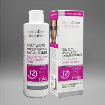 Dermaderm Gül Suyu Özlü Makyaj Temizleme ve Arındırıcı Yüz Toniği 200 ml