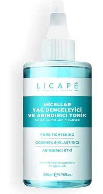 Licape Gözenek Sıkılaştırıcı Arındırıcı ve Yağ Dengeleyici Yüz Toniği 200 ml