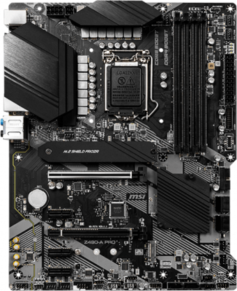 MSI Z490-A Pro Z490 LGA 1200 Soket DDR4 4800 Mhz PCIe 4.0 Overclock ATX Masaüstü Bilgisayar Intel Uyumlu Anakart