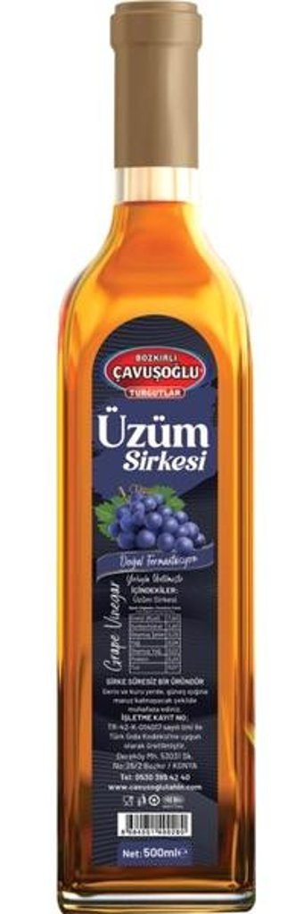 Bozkırlı Çavuşoğlu Üzüm Sirkesi 500 ml