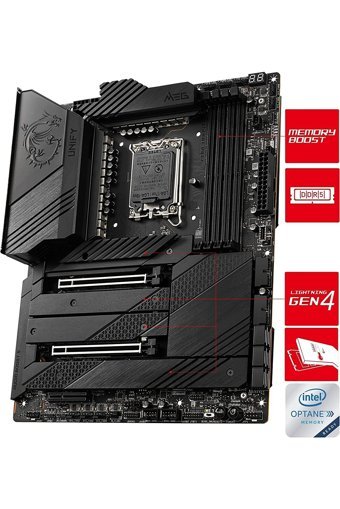 MSI Meg Z690 Unıfy Z690 LGA 1700 Soket DDR4 666 Mhz PCIe 4.0 Wi-Fi Overclock ATX Masaüstü Bilgisayar Intel Uyumlu Anakart