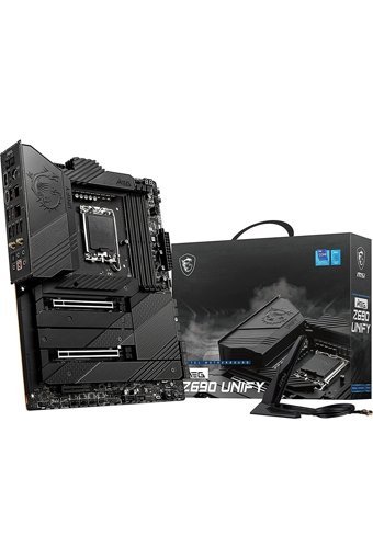 MSI Meg Z690 Unıfy Z690 LGA 1700 Soket DDR4 666 Mhz PCIe 4.0 Wi-Fi Overclock ATX Masaüstü Bilgisayar Intel Uyumlu Anakart