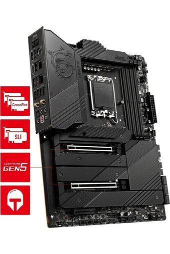 MSI Meg Z690 Unıfy Z690 LGA 1700 Soket DDR4 666 Mhz PCIe 4.0 Wi-Fi Overclock ATX Masaüstü Bilgisayar Intel Uyumlu Anakart