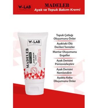 W-Lab Kozmetik Madeleb Body Care Topuk ve Ayak Bakım Kremi 50 ml