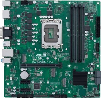 Asus B660M-C D4 B660 LGA 1700 Soket DDR4 5000 Mhz PCIe 4.0 Overclock Micro ATX Masaüstü Bilgisayar Intel Uyumlu Anakart