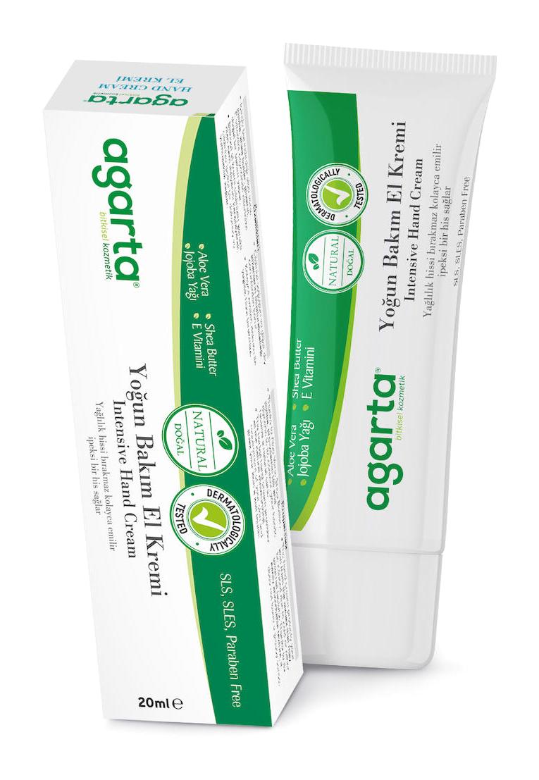 Agarta Doğal Tüm Ciltler İçin Nemlendiricili El Kremi 20 ml