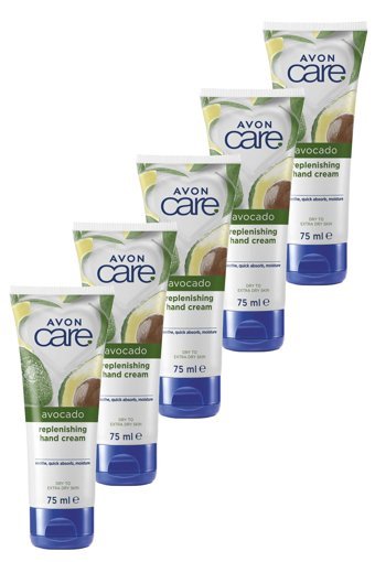 Avon Avokado Özlü Kuru Ciltler İçin El Kremi 5x75 ml