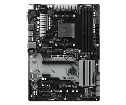 Asrock B450M-Pro 4 B450 AM4 Soket DDR4 3200 Mhz Overclock ATX Masaüstü Bilgisayar AMD Uyumlu Anakart