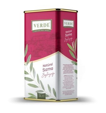 Verde Teneke Sızma Zeytinyağı 5 lt