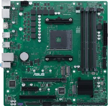 Asus B550M-C B550 AM4 Soket DDR4 4800 Mhz PCIe 4.0 Overclock Micro ATX Masaüstü Bilgisayar AMD Uyumlu Anakart