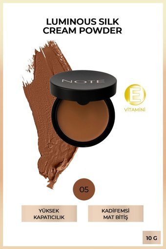 Note Luminous Silk 05 Honey Beige Cream Pudra