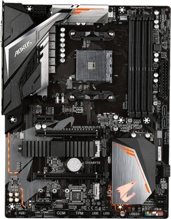 Gigabyte B450 AORUS ELITE B450 AM4 Soket DDR4 3600 Mhz Overclock ATX Masaüstü Bilgisayar AMD Uyumlu Anakart