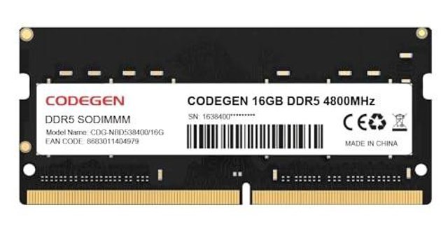 Codegen CDG-NBD538400/16G 16 GB DDR5 1x16 4800 Mhz Ram