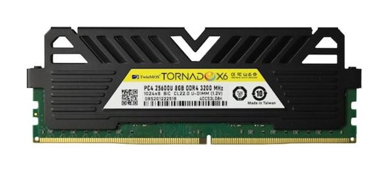 Twinmos TornadoX6 TMMDD48Gb3200DKBX6 8 GB DDR4 1x8 3200 Mhz Ram