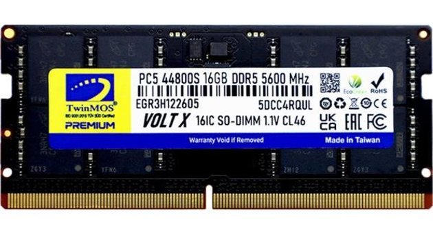 Twinmos Voltx TMD516Gb5600S46 16 GB DDR5 1x16 5600 Mhz CL46 Ram