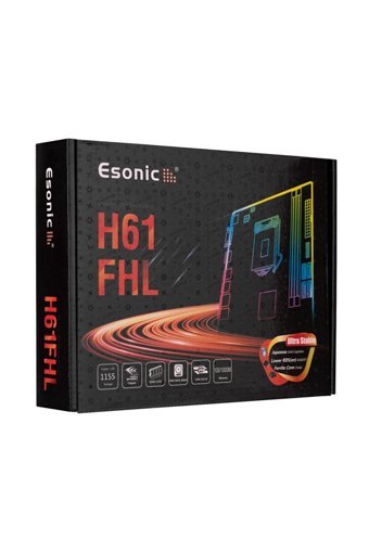 Esonic H61FHL H61 LGA 1155 Soket DDR3 1333 Mhz Mining Micro ATX Masaüstü Bilgisayar Intel Uyumlu Anakart