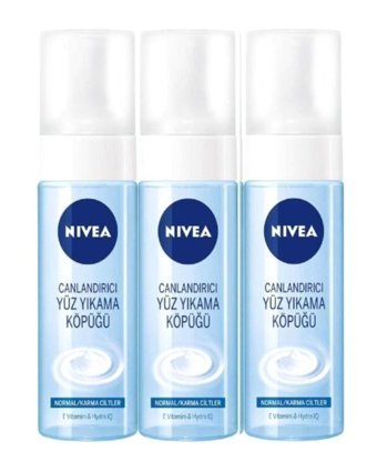 Nivea Canlandırıcı Normal Ciltler İçin Yüz Temizleme Köpüğü 3x150 ml
