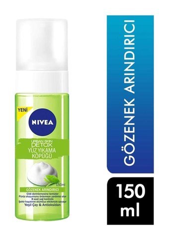 Nivea Urban Skin Detox Yağlı Ciltler İçin Yüz Yıkama Köpüğü 150 ml