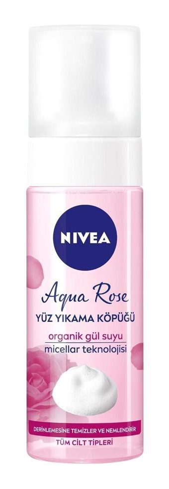 Nivea Aqua Rose Tüm Ciltler İçin Yüz Yıkama Köpüğü 150 ml