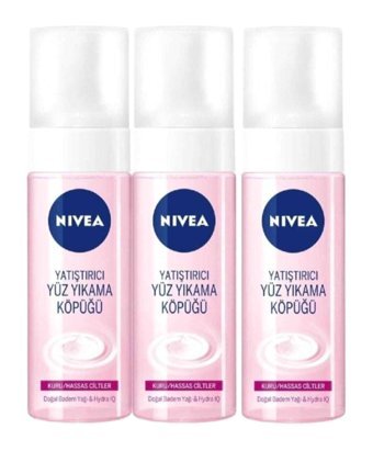 Nivea Yatıştırıcı Kuru Hassas Ciltler İçin Yüz Yıkama Köpüğü 3x150 ml