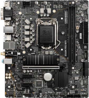 MSI B560M Pro Wifi B560 LGA 1200 Soket DDR4 5200 Mhz PCIe 4.0 Wi-Fi Micro ATX Masaüstü Bilgisayar Intel Uyumlu Anakart