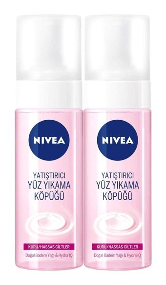 Nivea Yatıştırıcı Kuru Hassas Ciltler İçin Yüz Yıkama Köpüğü 2x150 ml