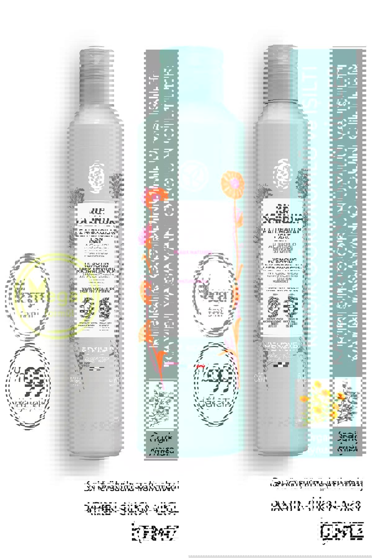 Yves Rocher Pur Calendula Kırışıklık Karşıtı Besleyici Yüz Temizleme Sütü 200 ml
