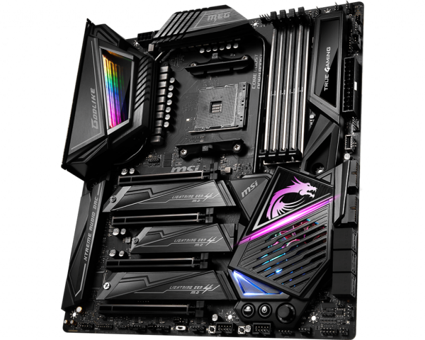 MSI X570 GODLIKE X570 AM4 Soket DDR4 4600 Mhz PCIe 4.0 Wi-Fi Overclock Mining E-ATX Masaüstü Bilgisayar AMD Uyumlu Anakart