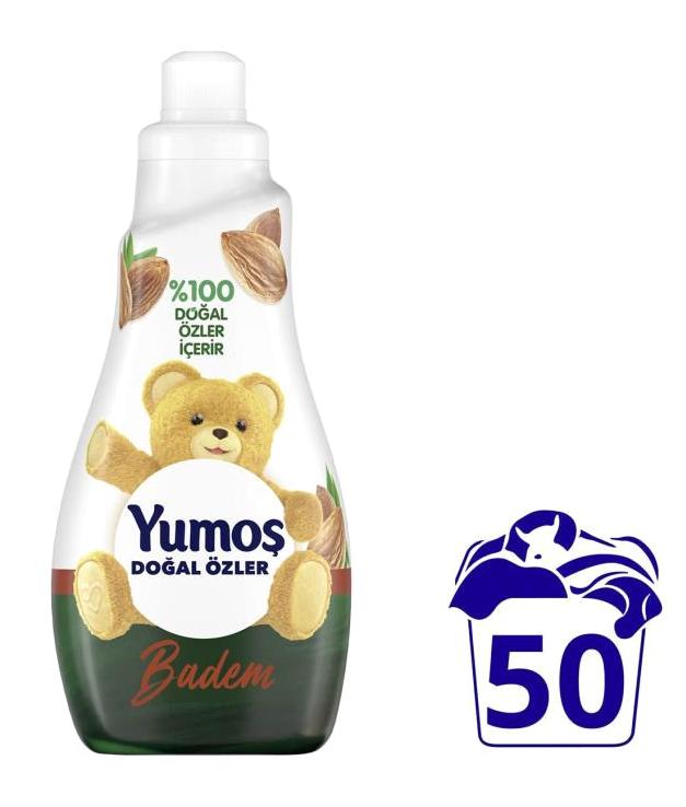 Yumoş Extra Organik Anti-Alerjik Badem Özü 50 Yıkama Yumuşatıcı 1.2 lt