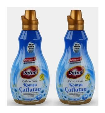 Vatan Komşu Çatlatan Konsantre 60 Yıkama Yumuşatıcı 2x1.44 lt