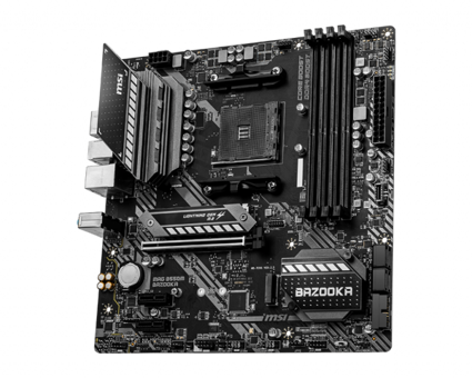 MSI B550M BAZOOKA B550 AM4 Soket DDR4 4400 Mhz PCIe 4.0 Overclock Mining Micro ATX Masaüstü Bilgisayar AMD Uyumlu Anakart