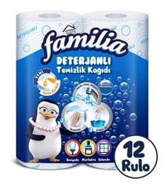 Familia Kokulu 3 Katlı 12'li Rulo Deterjanlı Temizlik Kağıdı