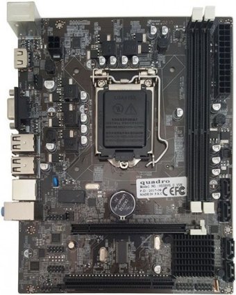 Quadro H55-V5N H55 LGA 1156 Soket DDR3 1666 Mhz Micro ATX Masaüstü Bilgisayar Intel Uyumlu Anakart