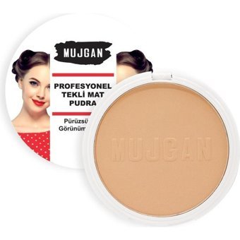 Mujgan Profesyonel Tekli Mat No:2 Karma ve Yağlı Ciltler İçin Yağsız Mat Toz Pudra Orta