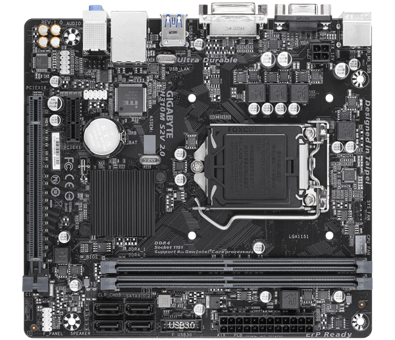 Gigabyte H310M-S2V 2.0 H310 LGA 1151 Soket DDR4 2666 Mhz Micro ATX Masaüstü Bilgisayar Intel Uyumlu Anakart